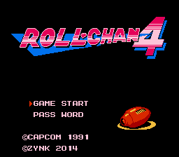 Roll-chan 4 (Mega Man 8 Roll) Title Screen